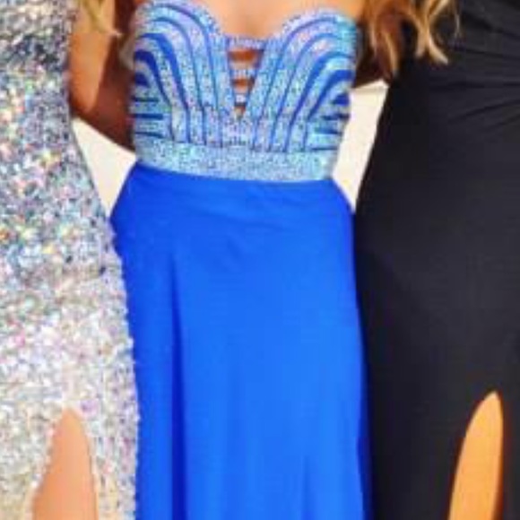 Blue Homecoming/ Prom Dress - Picture 5 of 5